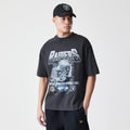Las Vegas Raiders NFL Washed Boxy Dark Grey Oversized T-Shirt-klyvox