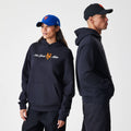 New York Mets MLB Script Black Oversized Pullover Hoodie-klyvox
