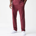 New Era Washed Dark Red Straight Leg Joggers-klyvox
