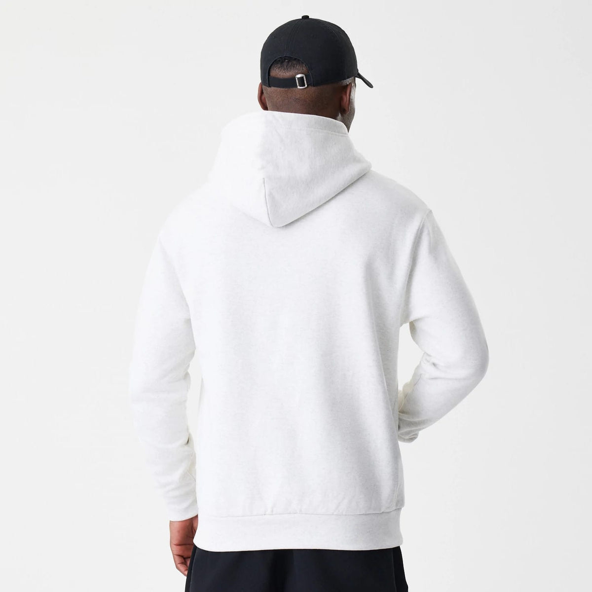 LA Dodgers MLB Script White Oversized Pullover Hoodie-klyvox