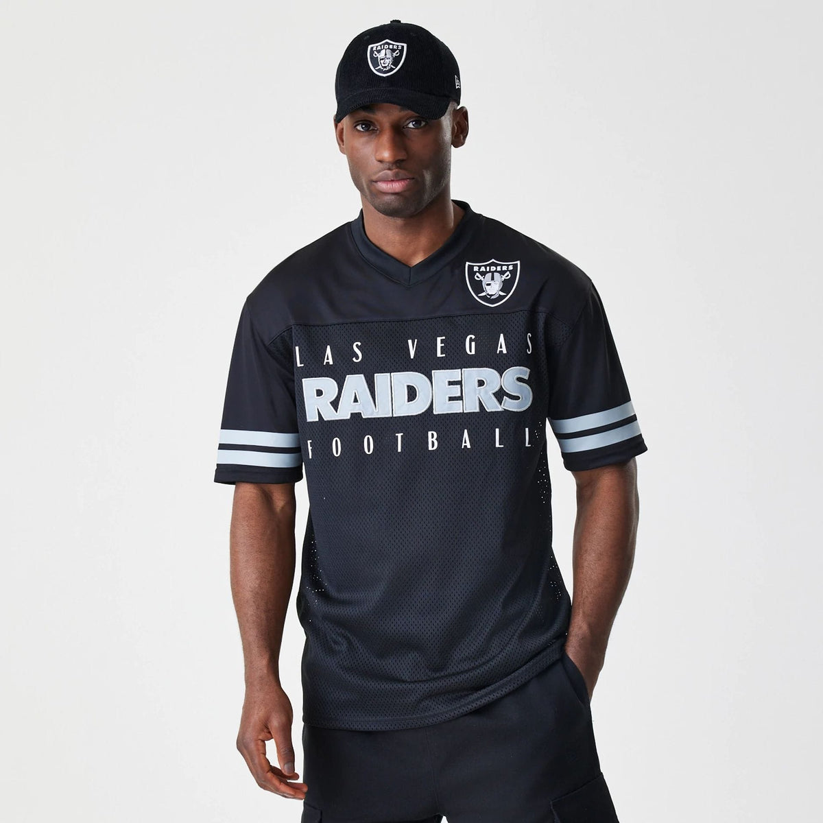 Las Vegas Raiders NFL Mesh Black Jersey-klyvox