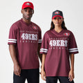 San Francisco 49ers NFL Mesh Dark Red Jersey-klyvox