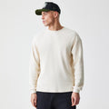 New Era Waffle Light Beige Long Sleeve T-Shirt-klyvox