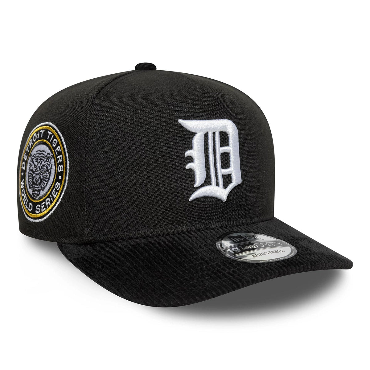 Detroit Tigers MLB Cooperstown Cord Black 19TWENTY Adjustable Cap-klyvox