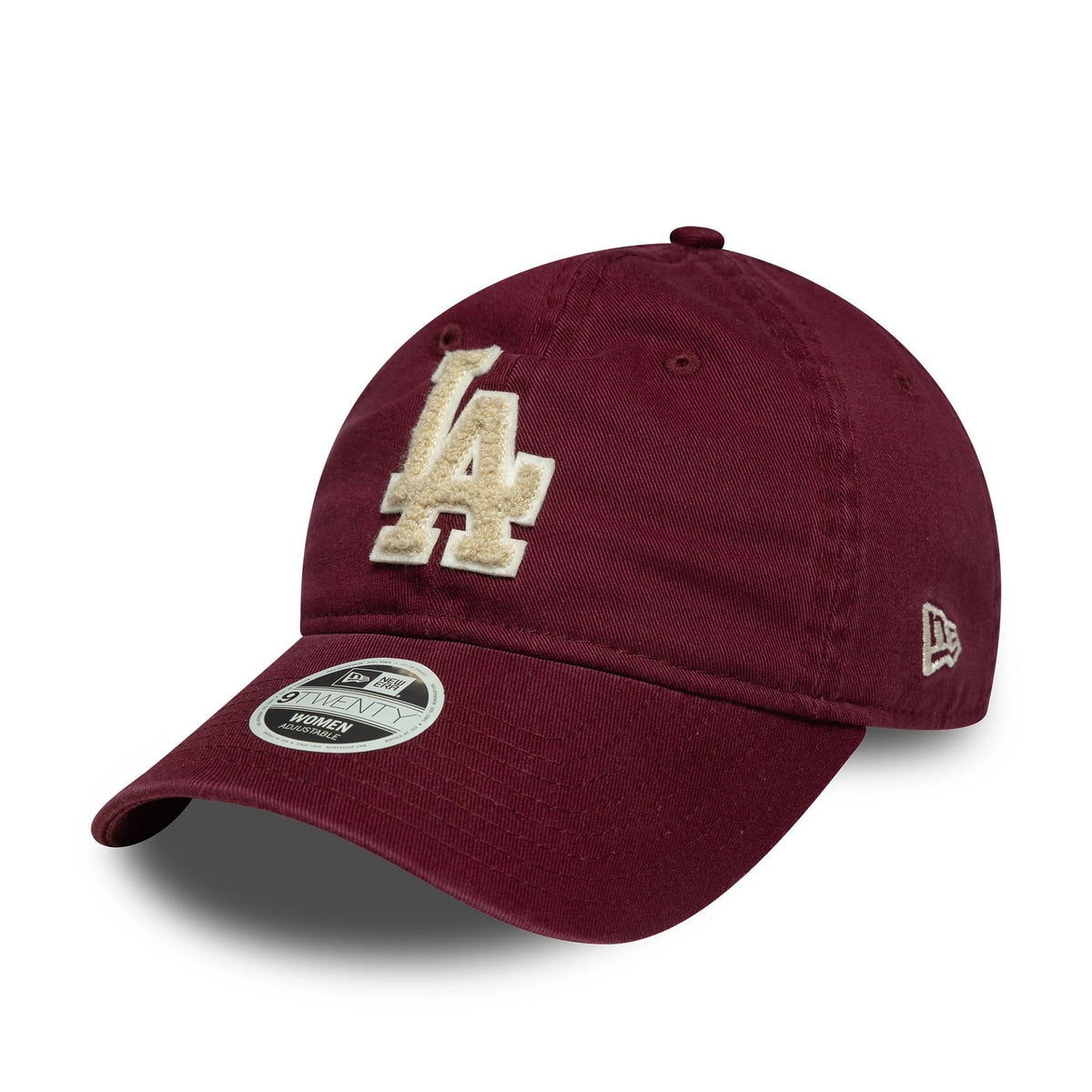 LA Dodgers Womens MLB Boucle Dark Red 9TWENTY Adjustable Cap-klyvox