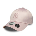 New York Yankees Womens MLB Satin Bow Back Pastel Pink 9FORTY Adjustable Cap-klyvox