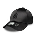 New York Yankees Womens MLB Satin Bow Back Black 9FORTY Adjustable Cap-klyvox