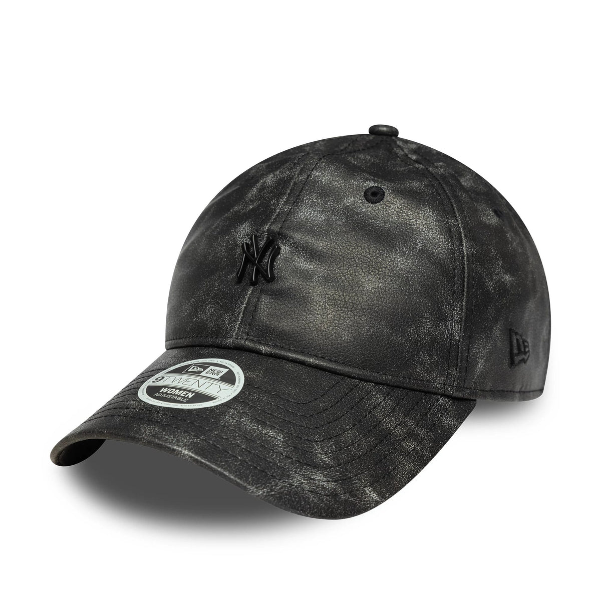 New York Yankees Womens MLB Worn PU Black 9TWENTY Adjustable Cap-klyvox