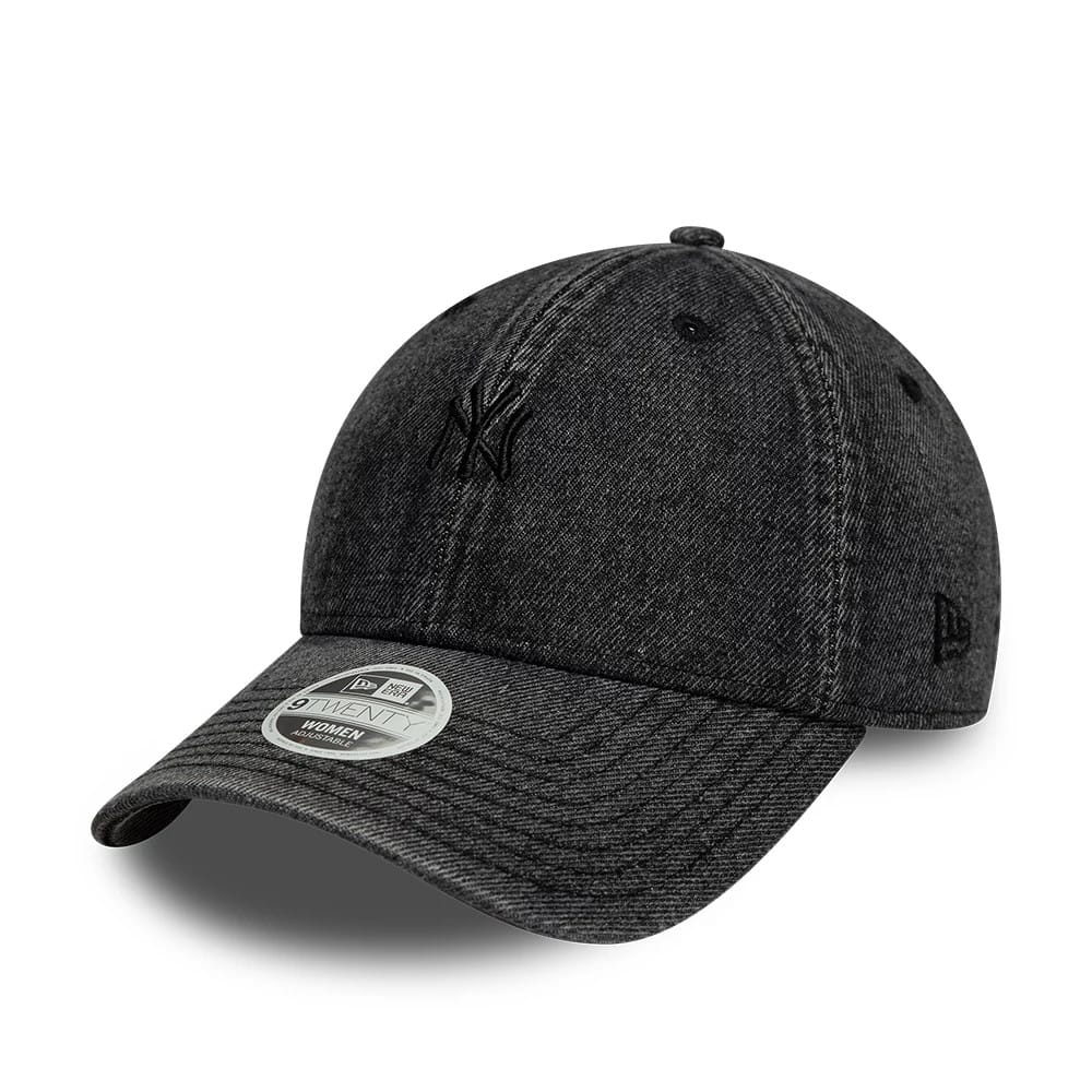 New York Yankees Womens MLB Denim Black 9TWENTY Adjustable Cap-klyvox