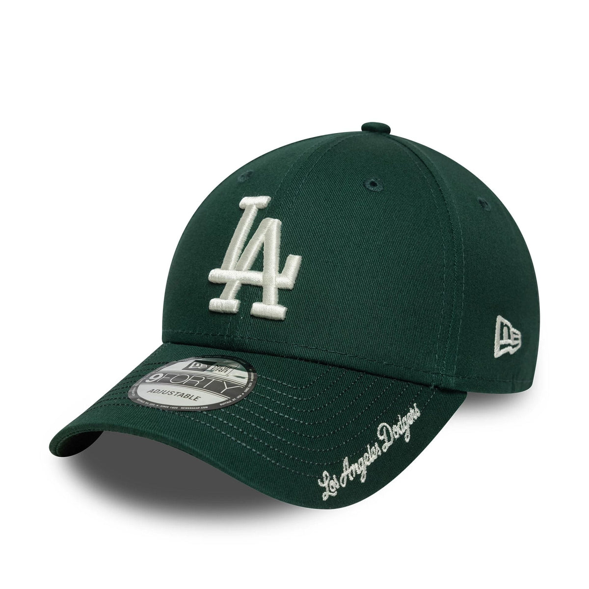 LA Dodgers MLB Visor Script Dark Green 9FORTY Adjustable Cap-klyvox