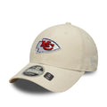 Kansas City Chiefs NFL Cord Cream 9FORTY M-Crown Adjustable Cap-klyvox