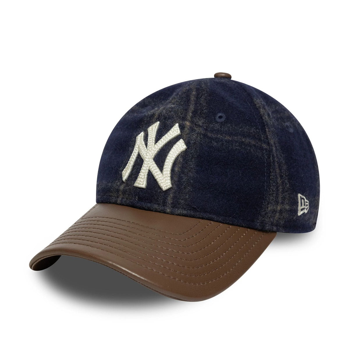 New York Yankees MLB Loden Leather Navy 9TWENTY Adjustable Cap-klyvox