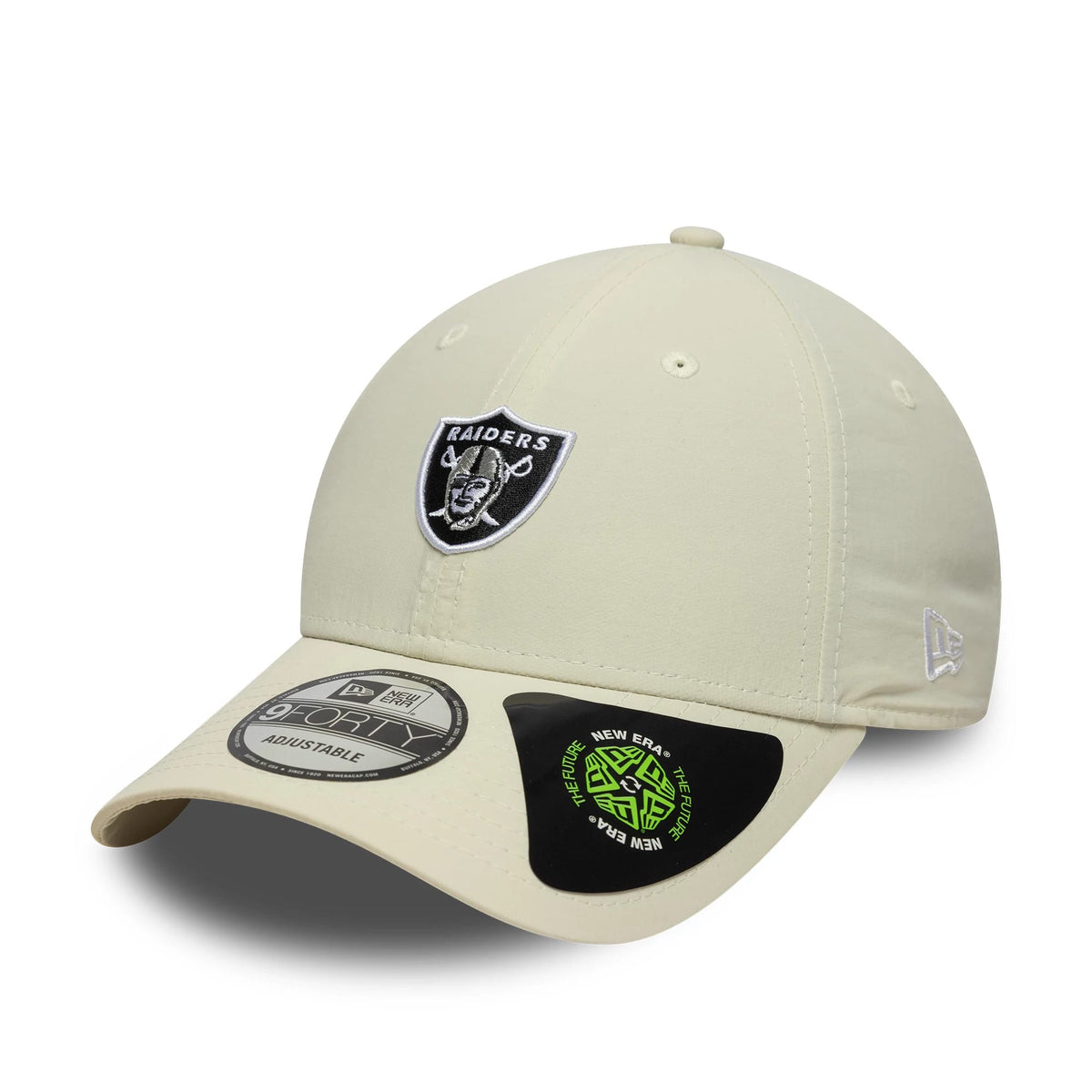 Las Vegas Raiders NFL Recycled Mini Cream 9FORTY Adjustable Cap-klyvox