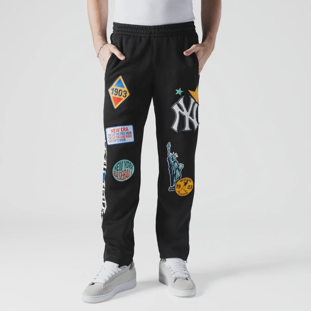 New York Yankees MLB x Uptown Threads Black Joggers-klyvox