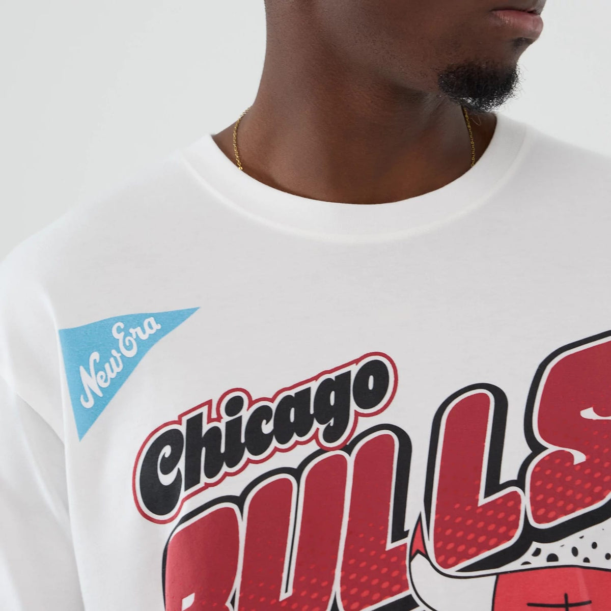 Chicago Bulls NBA Lifestyle Graphic White T-Shirt-klyvox