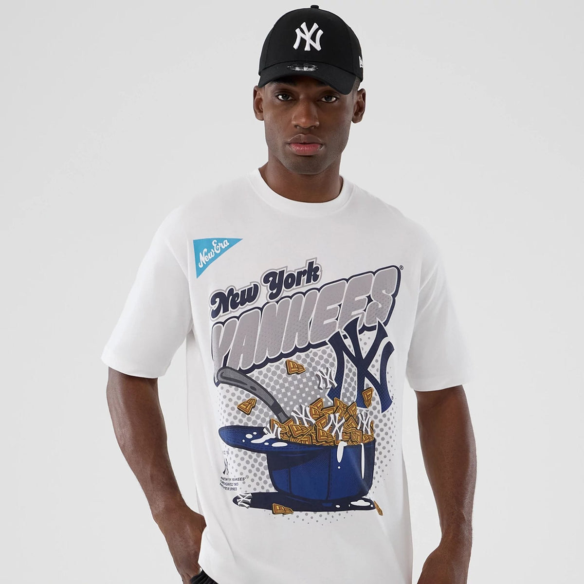 New York Yankees MLB Lifestyle Graphic White T-Shirt-klyvox