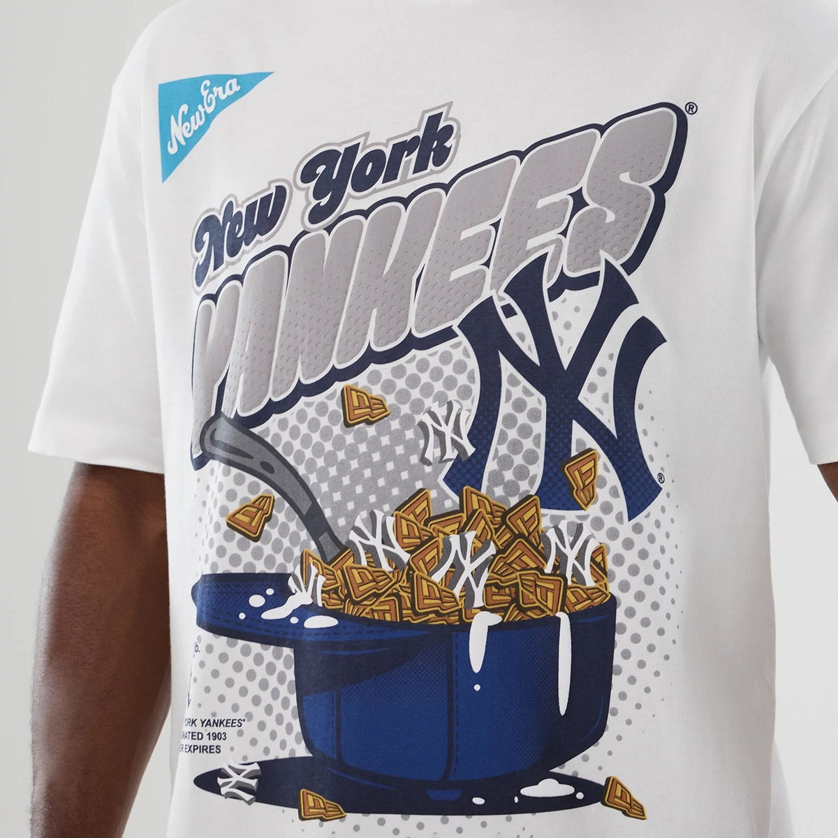 New York Yankees MLB Lifestyle Graphic White T-Shirt-klyvox