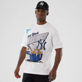 New York Yankees MLB Lifestyle Graphic White T-Shirt-klyvox