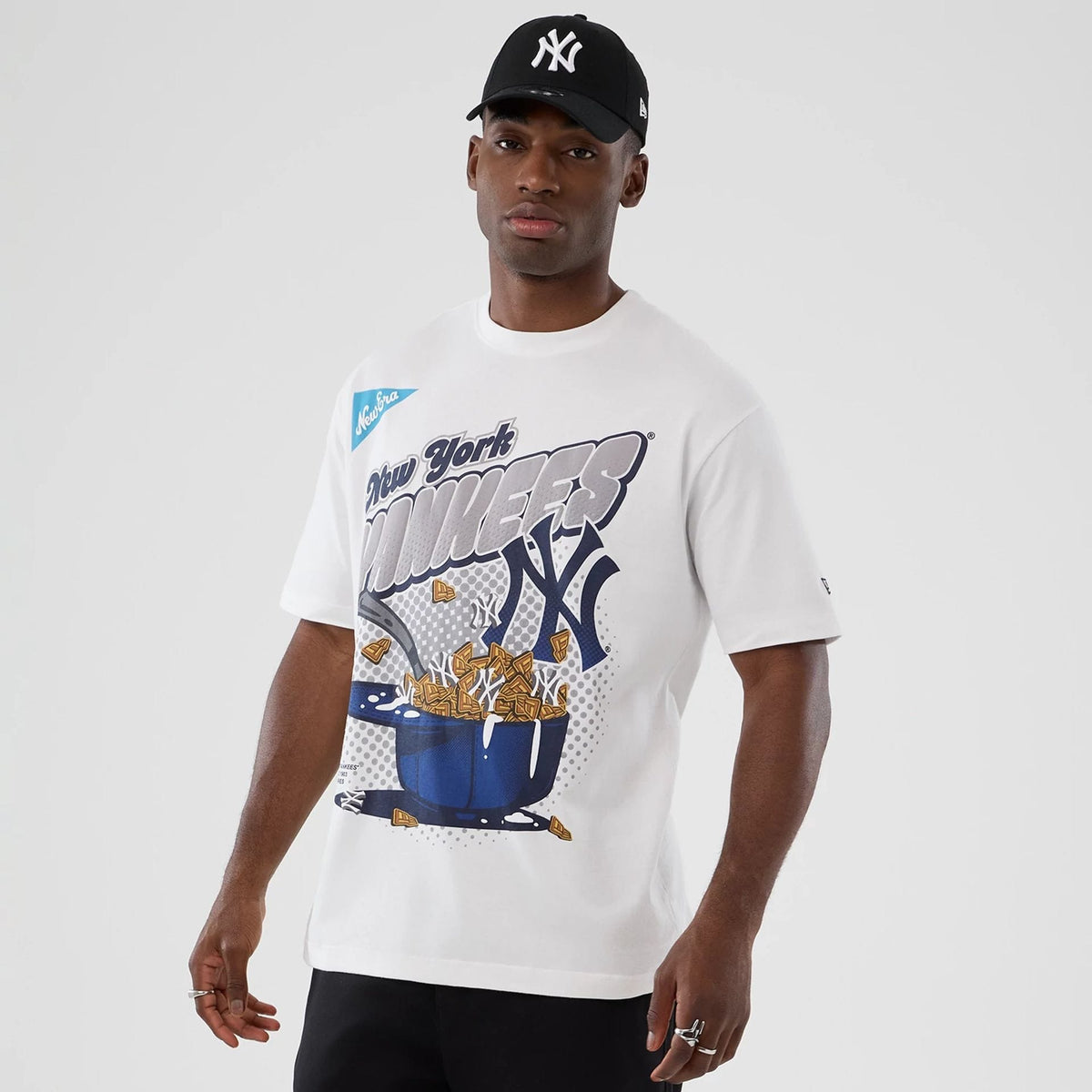 New York Yankees MLB Lifestyle Graphic White T-Shirt-klyvox
