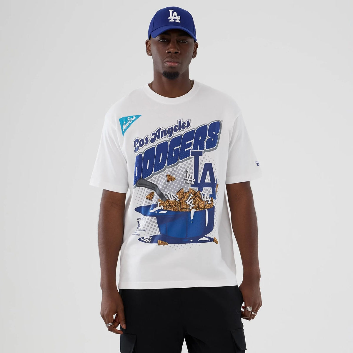 LA Dodgers MLB Lifestyle Graphic White T-Shirt-klyvox