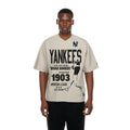 New York Yankees MLB Throwback Prep Light Beige T-Shirt-klyvox