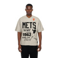 New York Mets MLB Throwback Prep Light Beige T-Shirt-klyvox