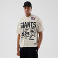 New York Giants NFL Throwback Prep Light Beige T-Shirt-klyvox