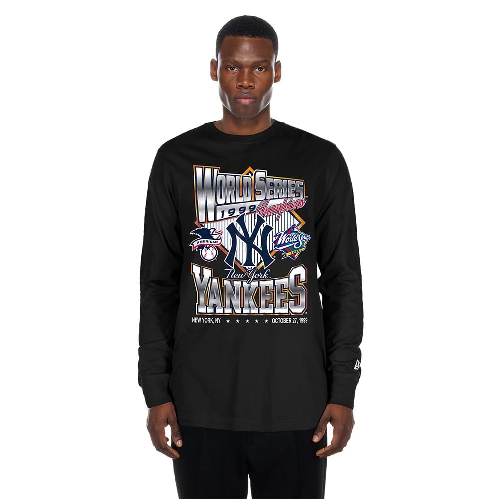 New York Yankees MLB Sport Classic Black Long Sleeve T-Shirt-klyvox