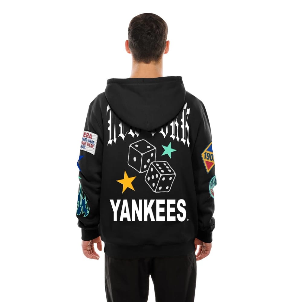 New York Yankees MLB x Uptown Threads Black Pullover Hoodie-klyvox