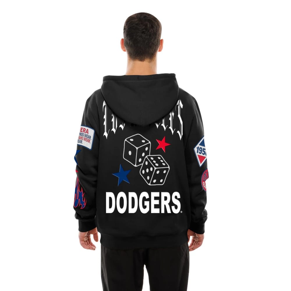 LA Dodgers MLB x Uptown Threads Black Pullover Hoodie-klyvox