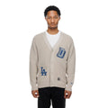 LA Dodgers MLB Throwback Prep Light Beige Cardigan-klyvox