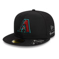 Arizona Diamondbacks MLB Gore-Tex Black 59FIFTY Fitted Cap-klyvox