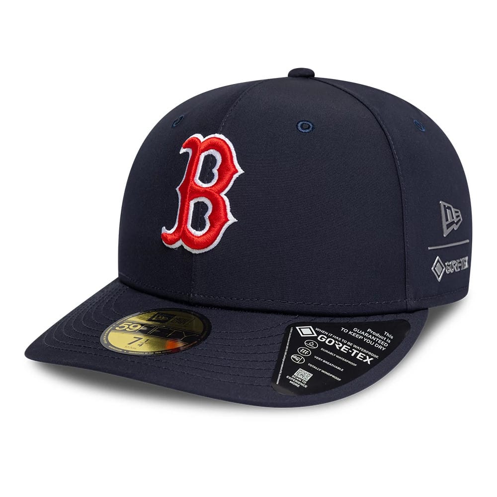 Boston Red Sox MLB Gore-Tex Navy 59FIFTY Fitted Cap-klyvox