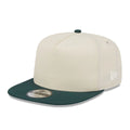 New Era Cream & Dark Green 9FIFTY A-Frame Snapback Adjustable Cap-klyvox