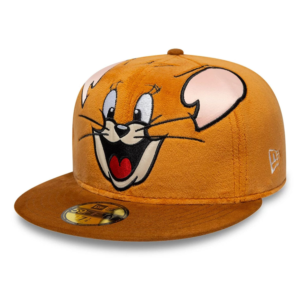 Tom & Jerry Warner Brothers Face Beige 59FIFTY Fitted Cap-klyvox