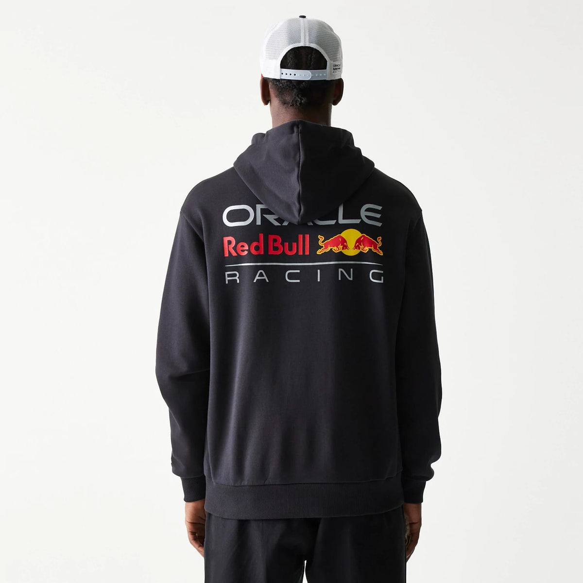 Red Bull Racing Black Oversized Pullover Hoodie-klyvox