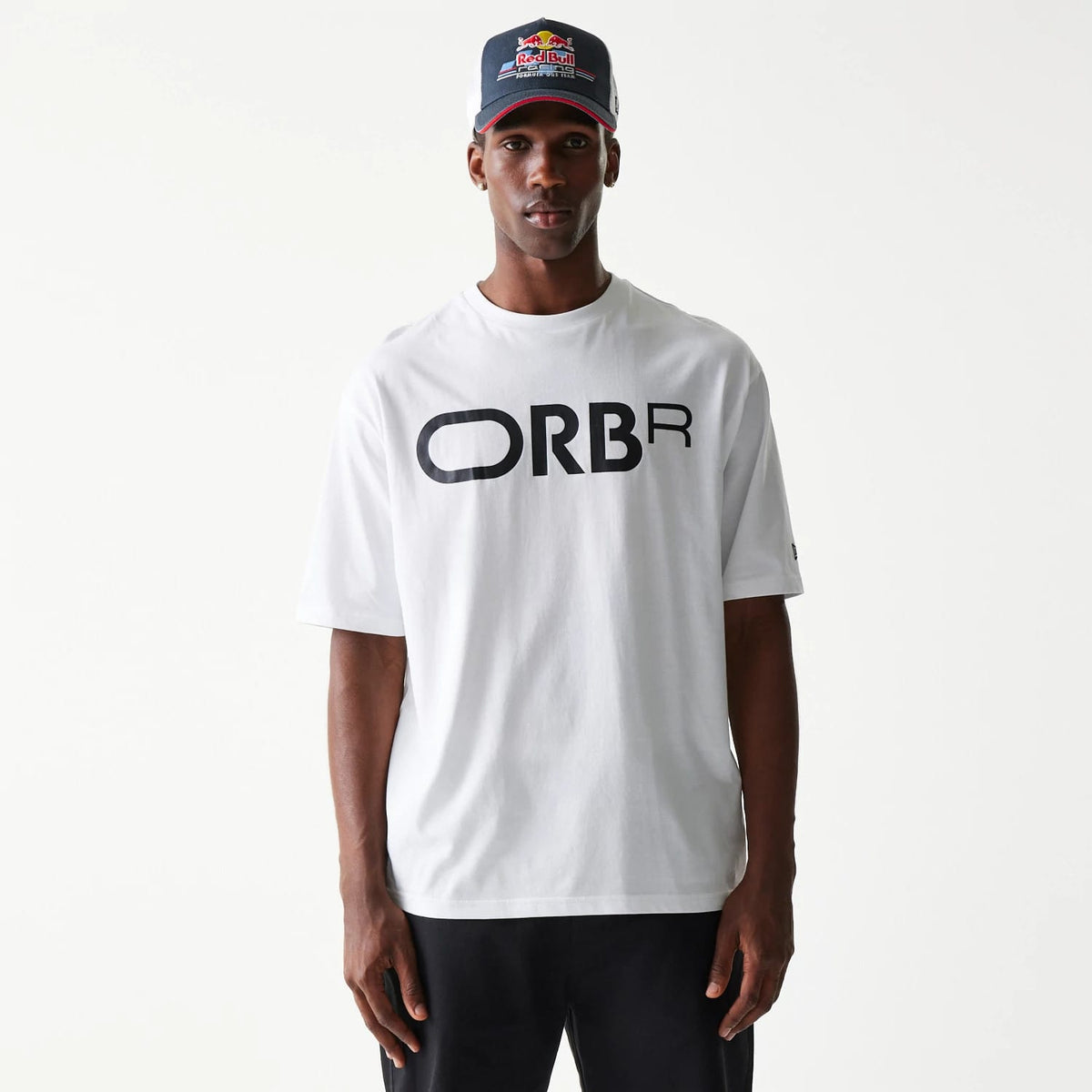 Red Bull Racing Profile White Oversized T-Shirt-klyvox