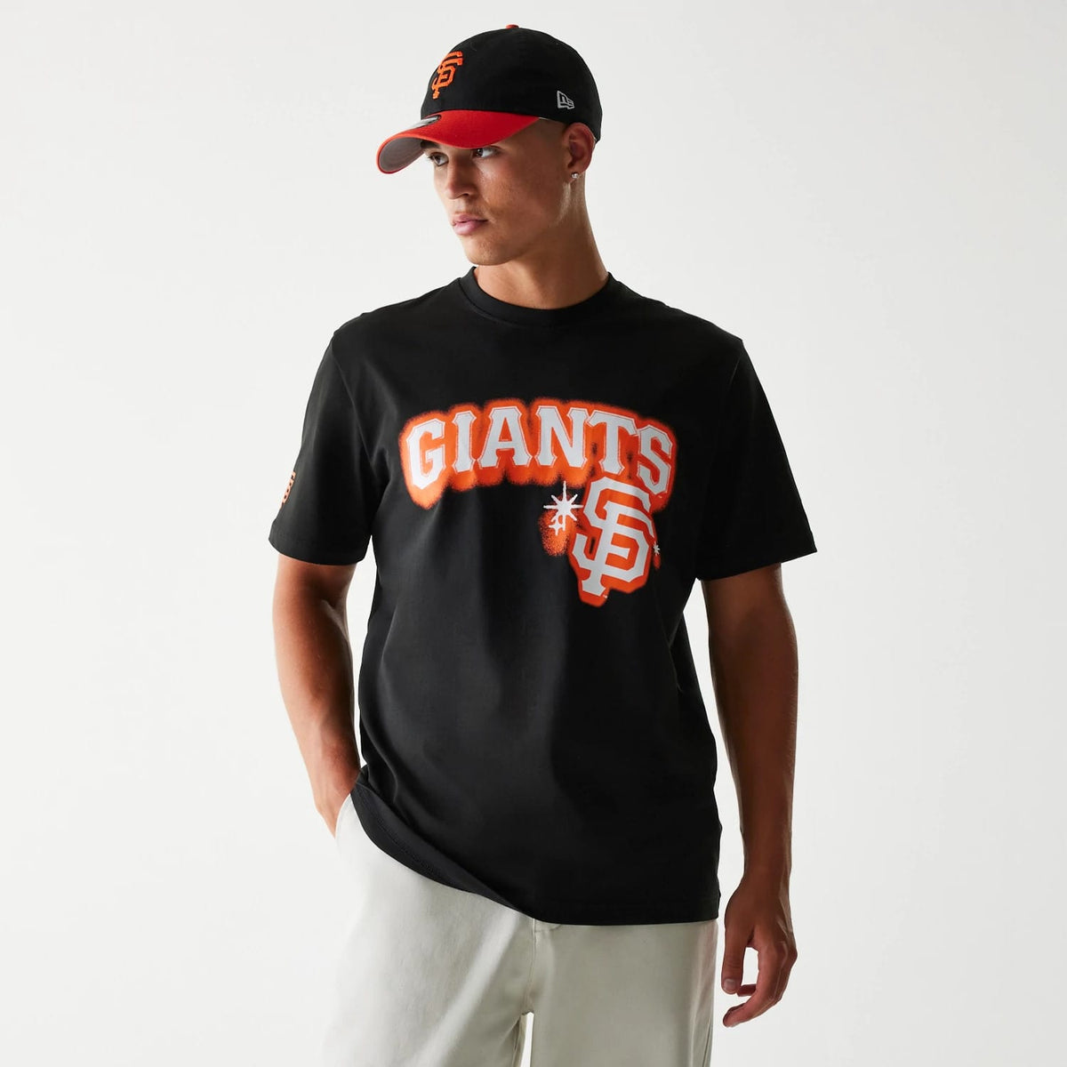 San Francisco Giants OVO x MLB Black T-Shirt-klyvox