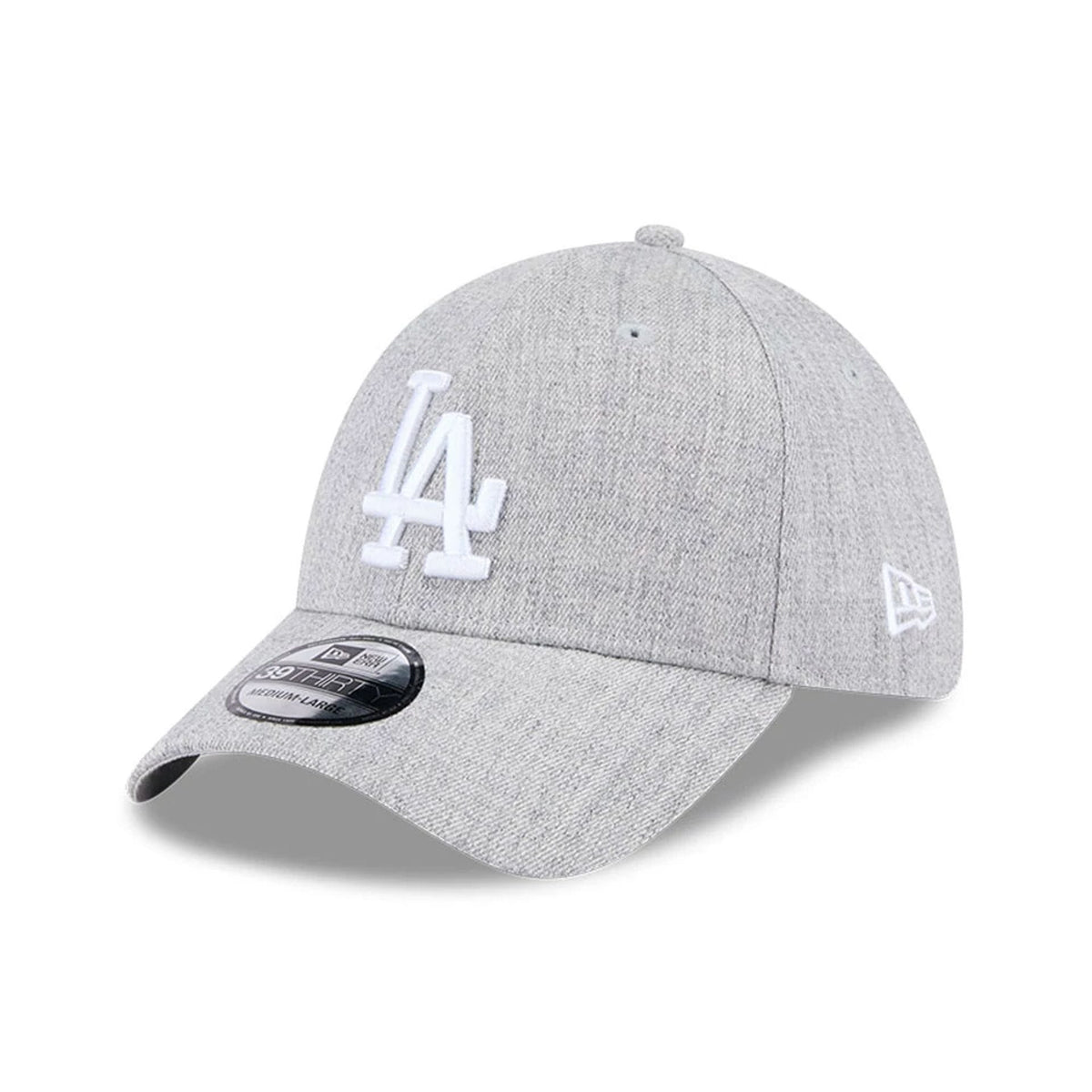 LA Dodgers MLB Heather Grey 39THIRTY Stretch Fit Cap-klyvox