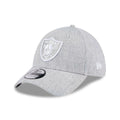 Las Vegas Raiders NFL Heather Grey 39THIRTY Stretch Fit Cap-klyvox