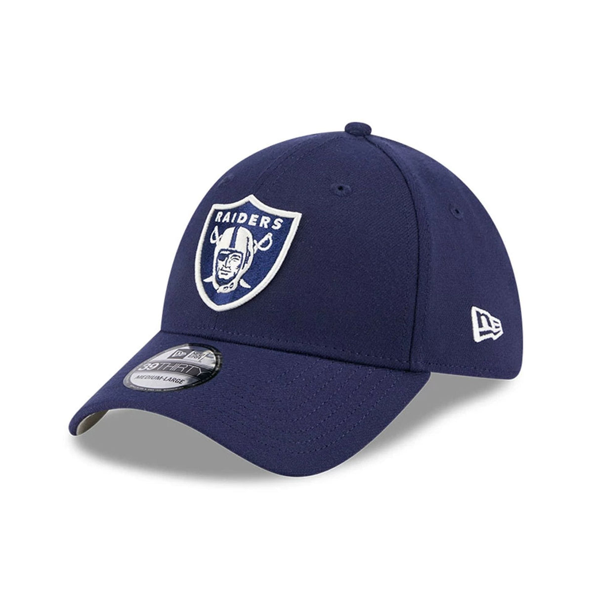 Las Vegas Raiders NFL Lifestyle Navy 39THIRTY Stretch Fit Cap-klyvox