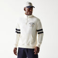 New Era Open White Oversized 1/4 Zip Sweater-klyvox