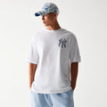 New York Yankees MLB White Oversized T-Shirt-klyvox