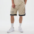 New Era Mesh Light Beige Mesh Shorts-klyvox