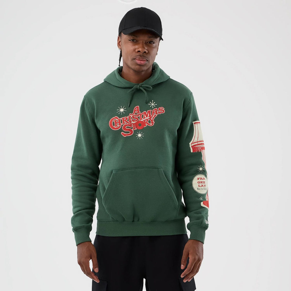 A Christmas Story Major Award Dark Green Pullover Hoodie-klyvox