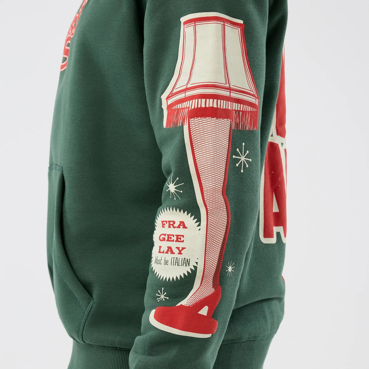 A Christmas Story Major Award Dark Green Pullover Hoodie-klyvox
