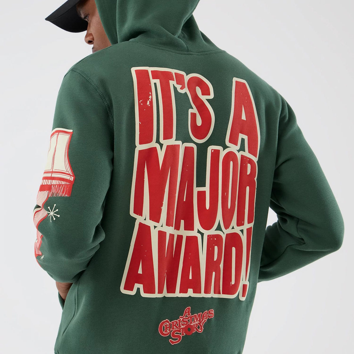A Christmas Story Major Award Dark Green Pullover Hoodie-klyvox
