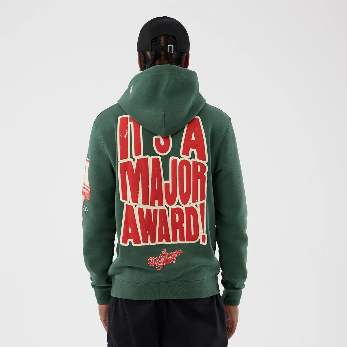 A Christmas Story Major Award Dark Green Pullover Hoodie-klyvox