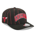 Chicago Bulls NBA Statement Black 9SEVENTY Stretch Snap Adjustable Cap-klyvox