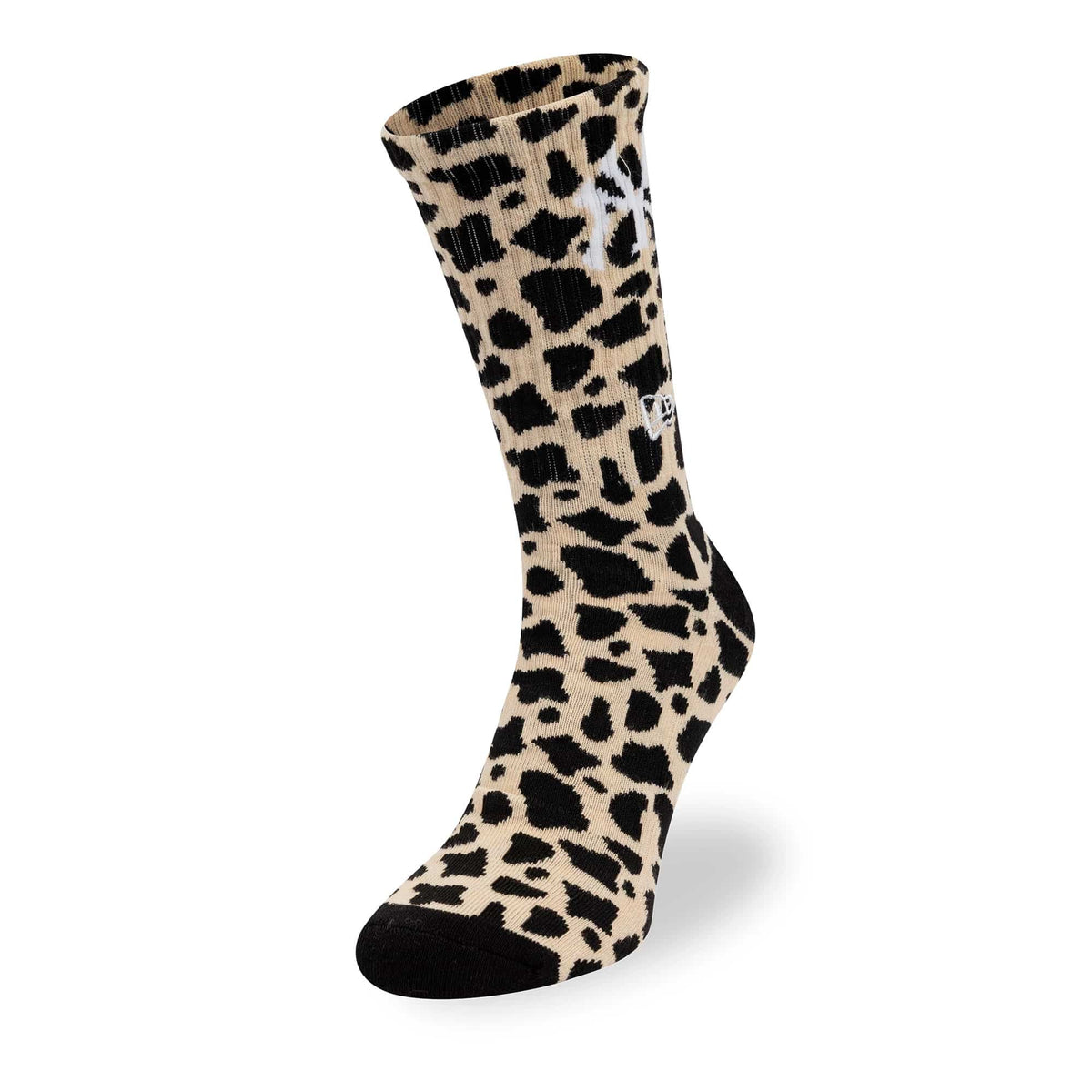 New York Yankees MLB Cow Black Crew Socks-klyvox